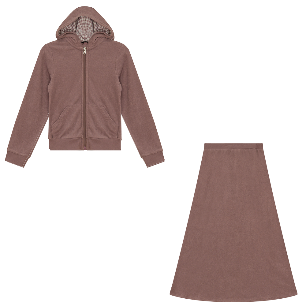 Plaid Terry 2 PC Haze