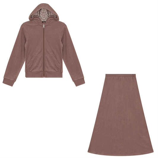 Plaid Terry 2 PC Haze