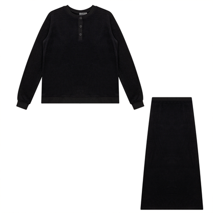 2 PC Teen Terry Set Denim