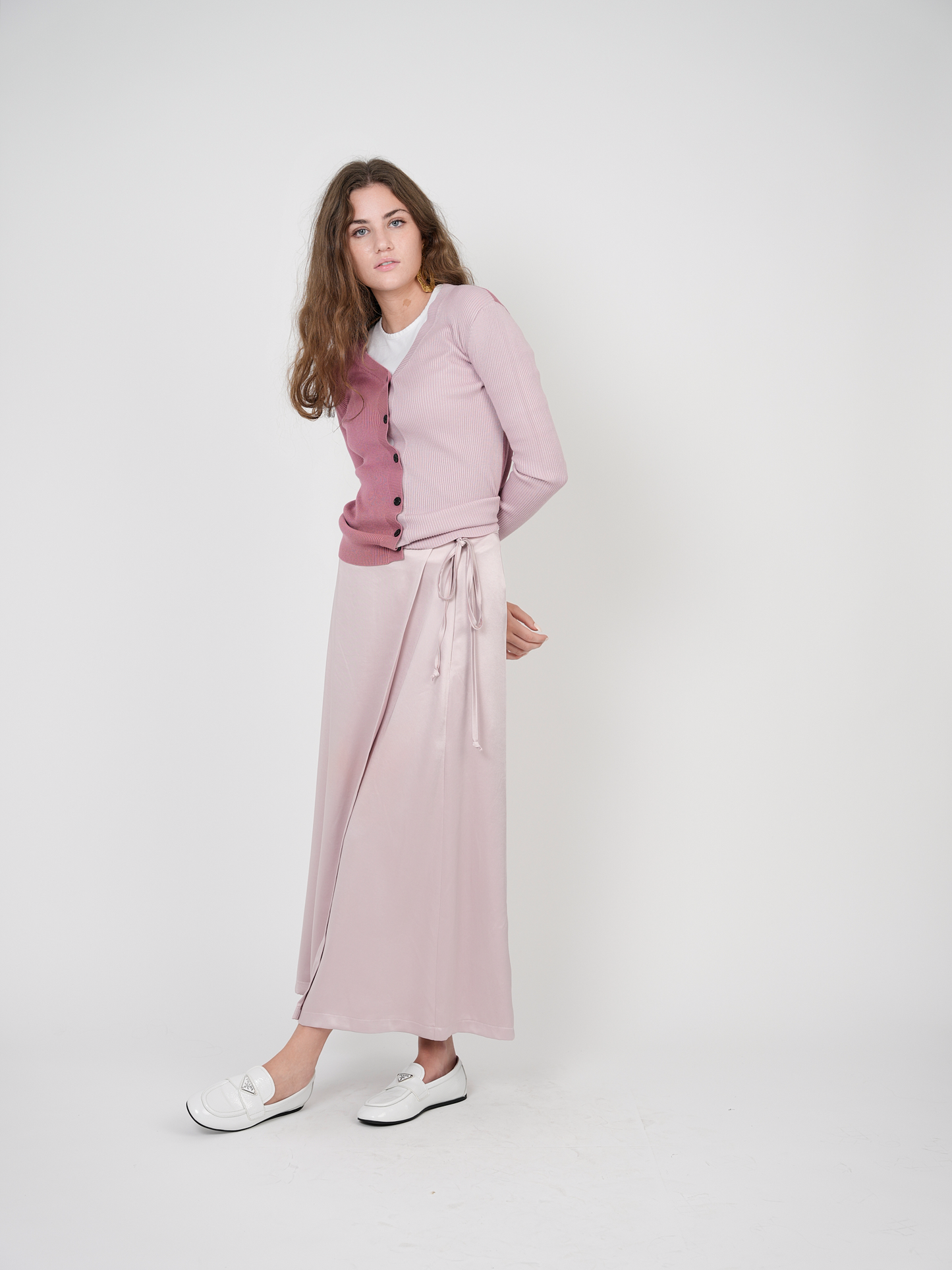 Contrast Ribbed Cardigan