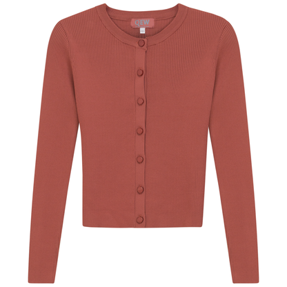 Cropped Knit Cardigan Champagne