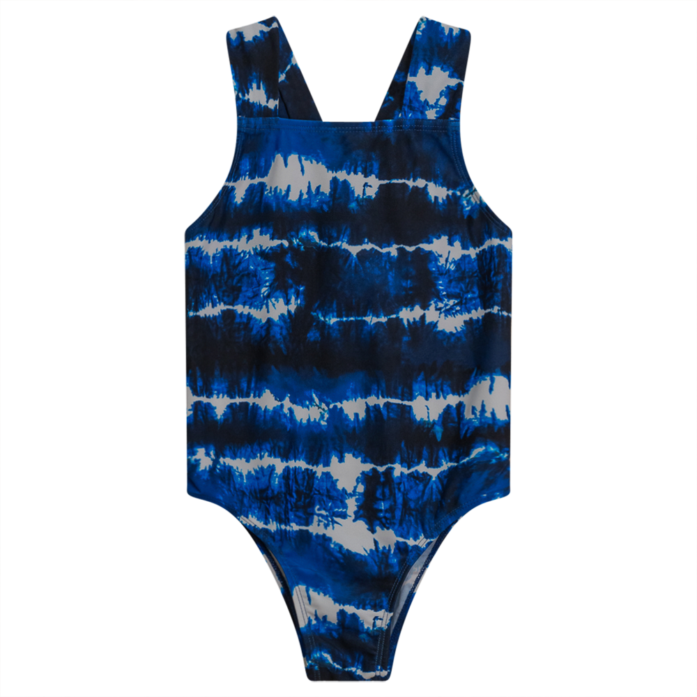 Tie Dye Swimsuit Blue