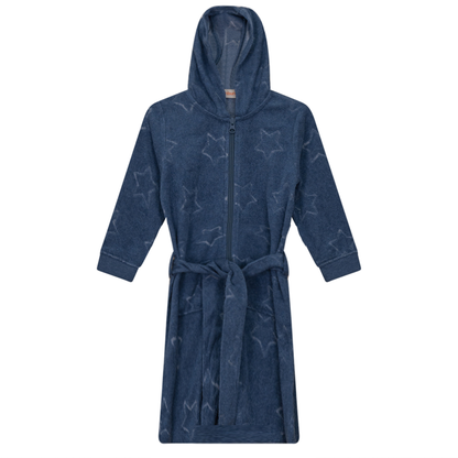 Star Jacquard Terry Robe With Belt