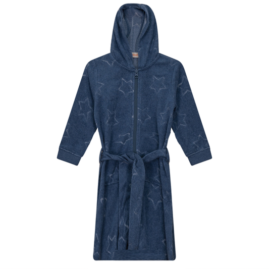 Star Jacquard Terry Robe With Belt