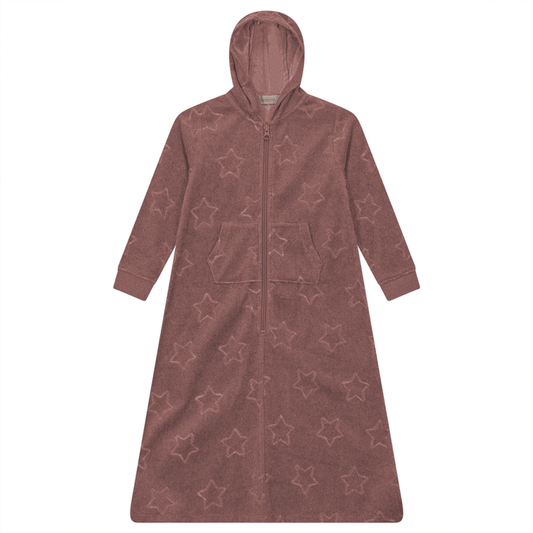 Star Jacquard Terry Robe Rose