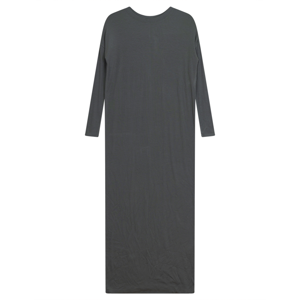 Rib Midi Dress Dusty Sage