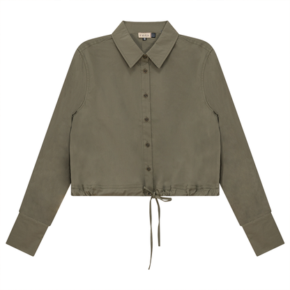 Cotton Bungee Blouse Stone