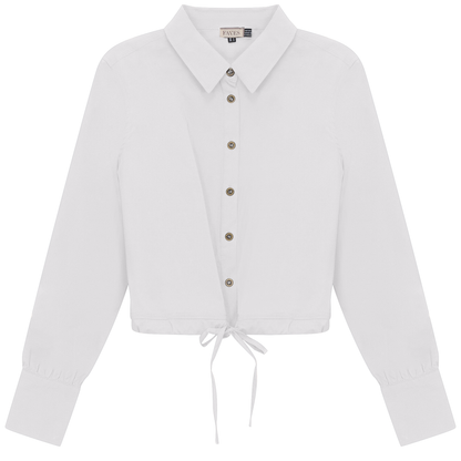 Cotton Bungee Blouse White