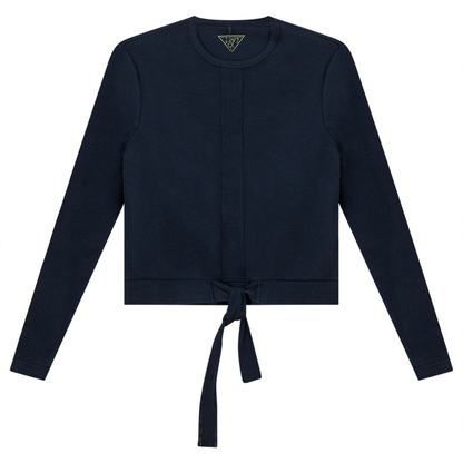 Wrap Look Top Dark Denim