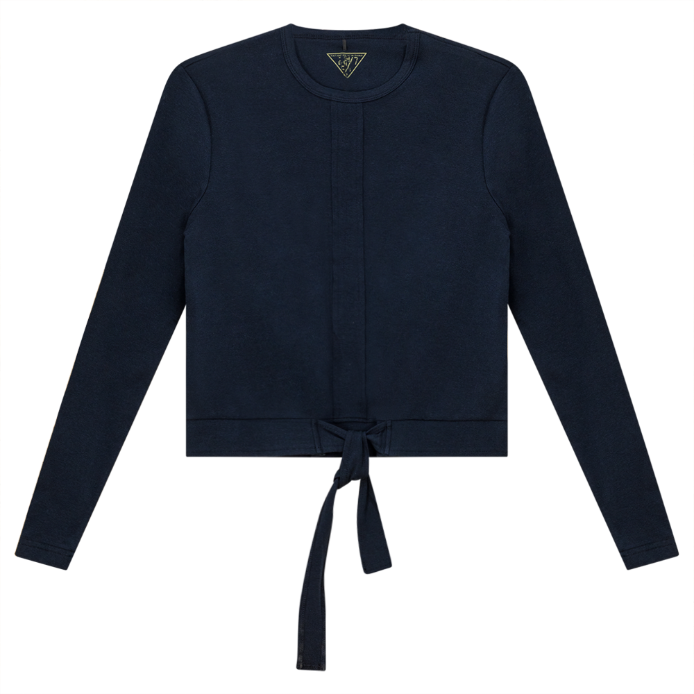 Wrap Look Top Dark Denim