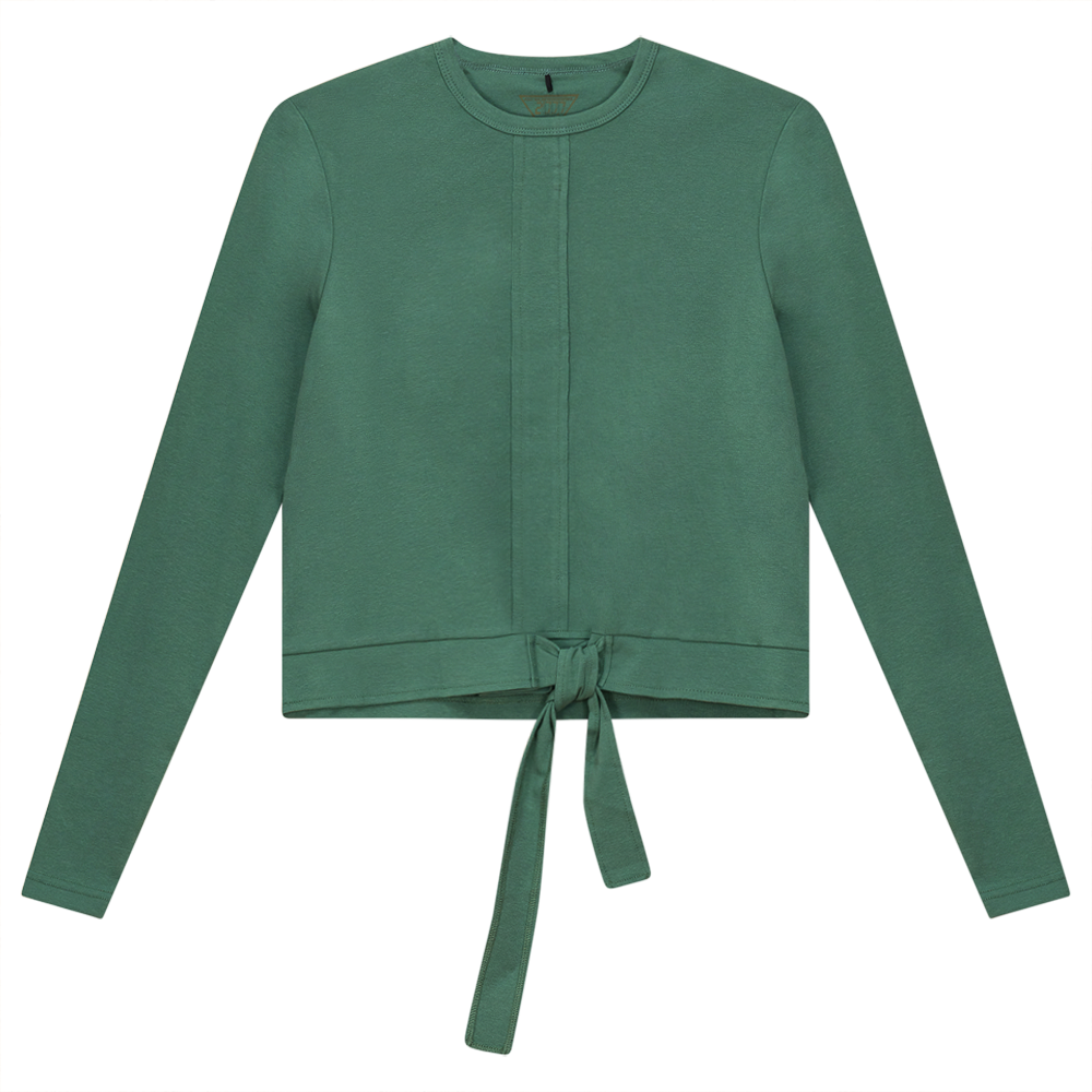 Wrap Look Top Dark Mint