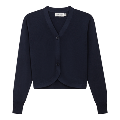 Knit Open Cardigan Dark Navy