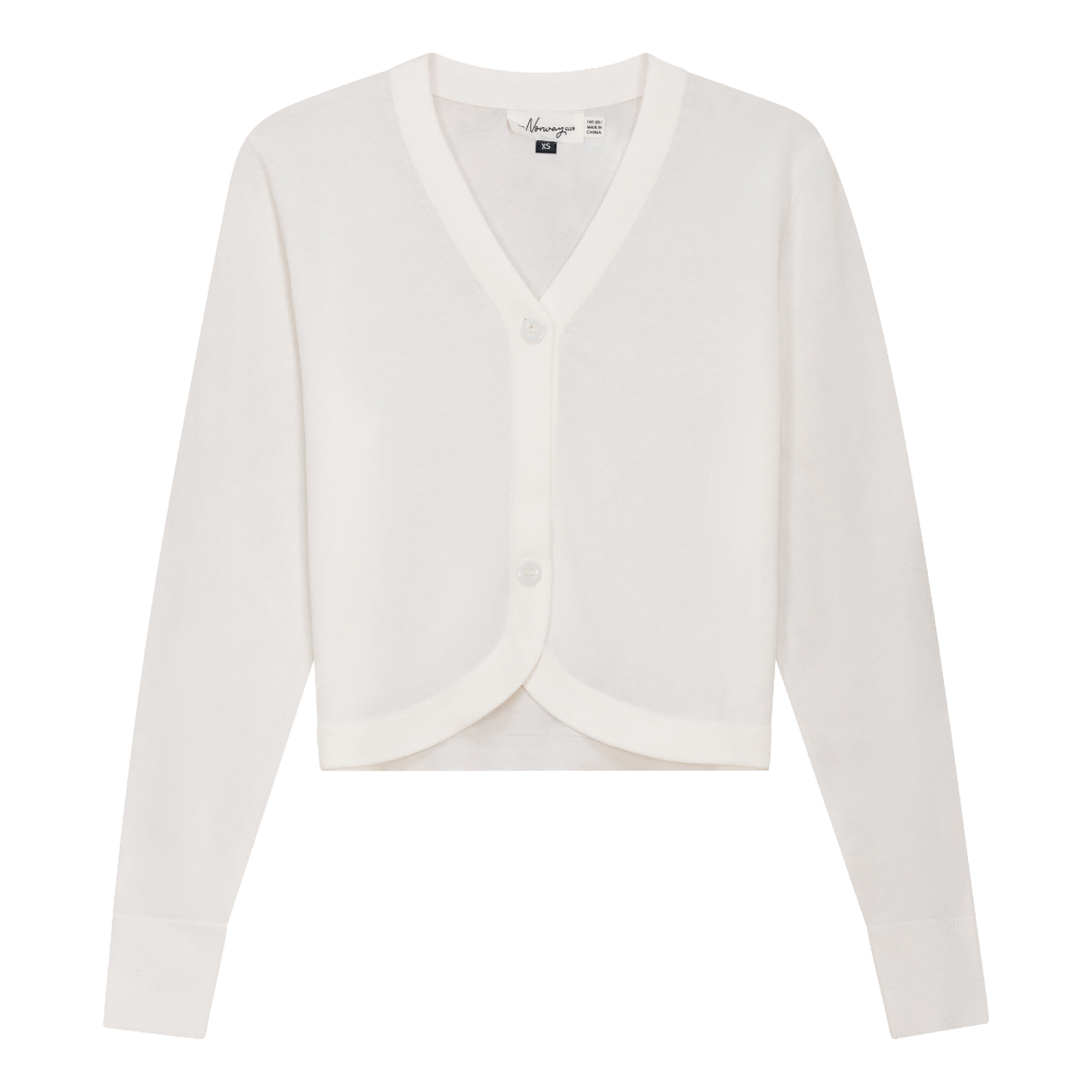 Knit Open Cardigan White