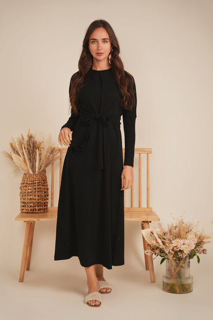 Drop Shoulder Cropped Tie Bolero