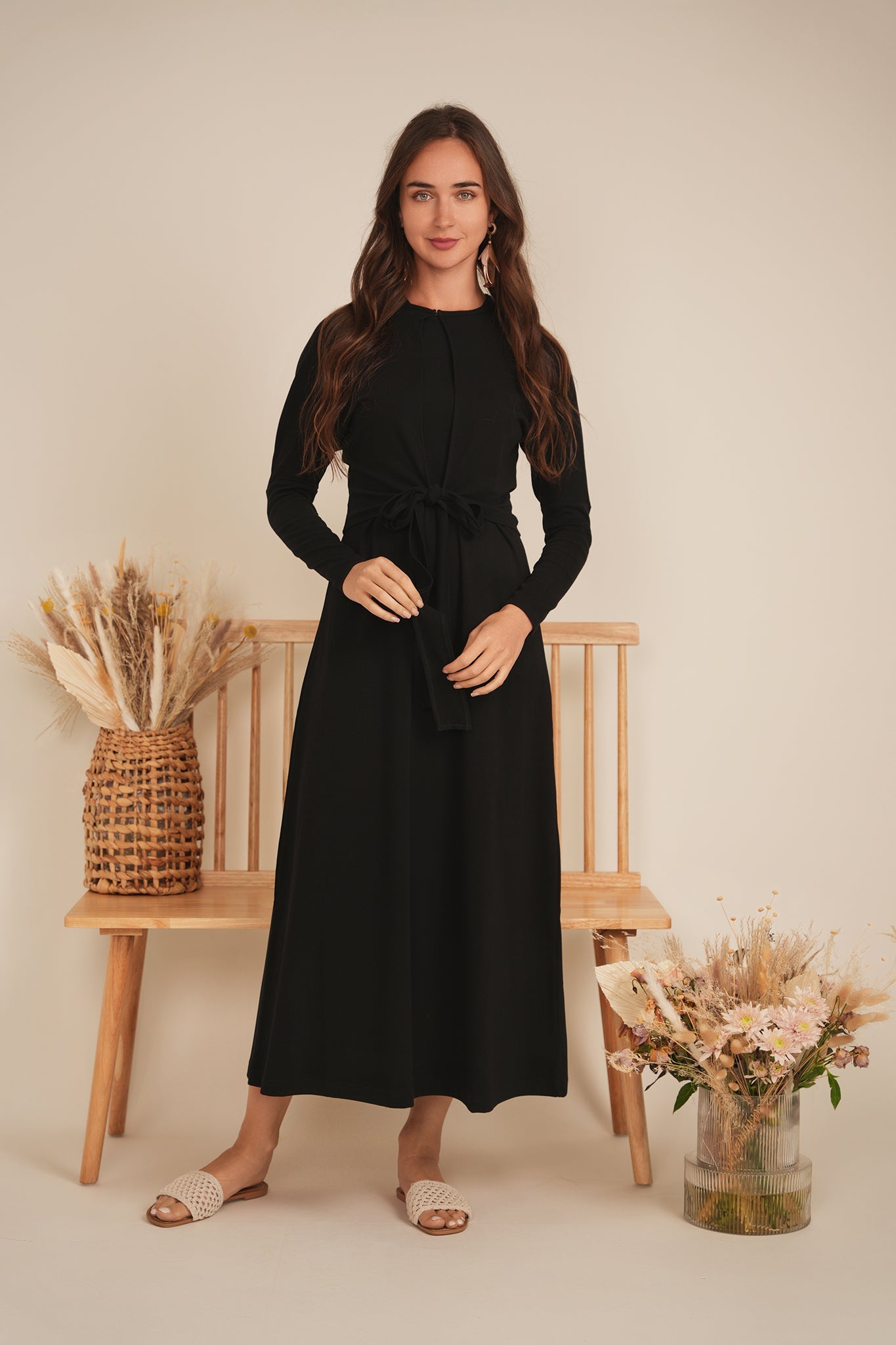 Drop Shoulder Cropped Tie Bolero