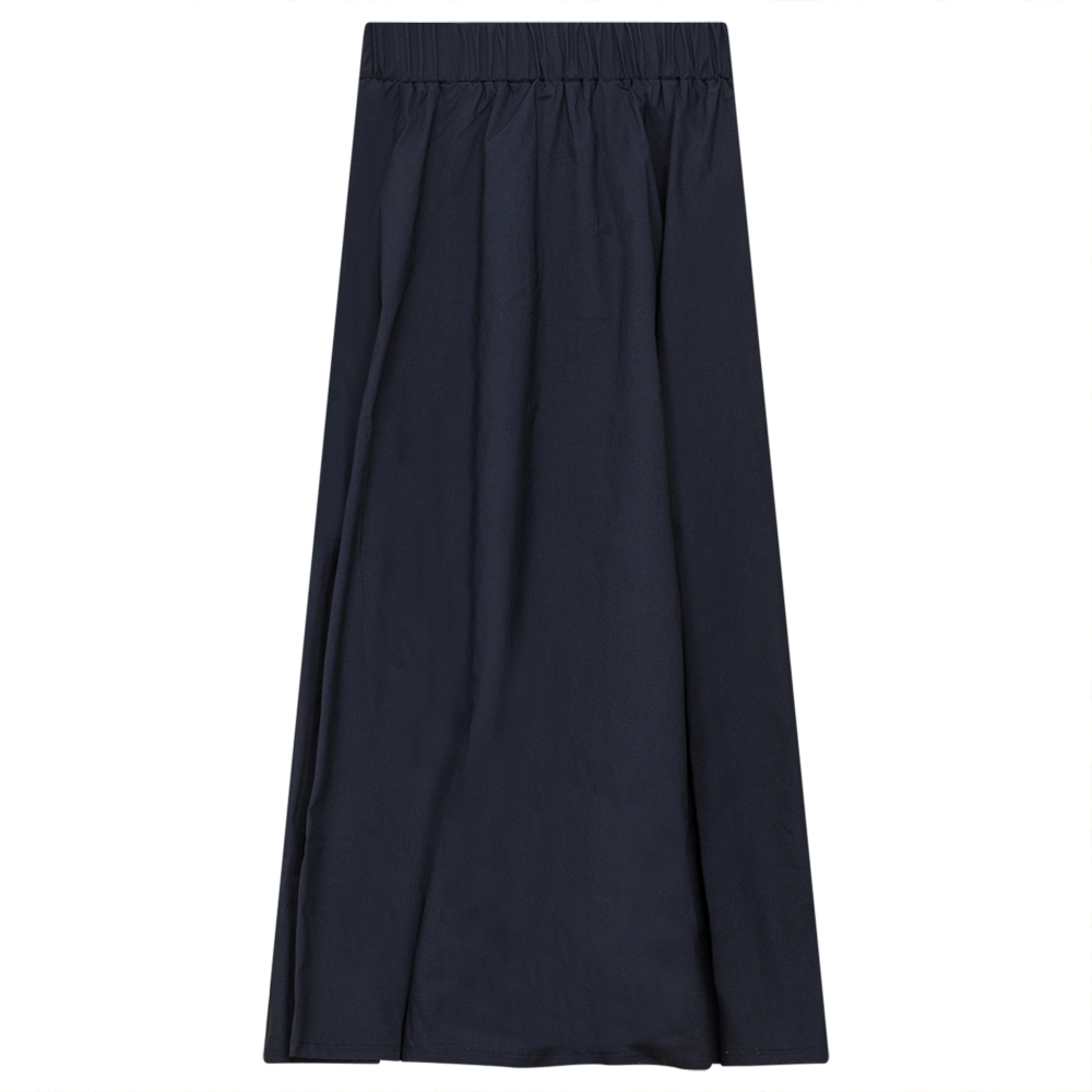 Flare Midi Skirt Navy