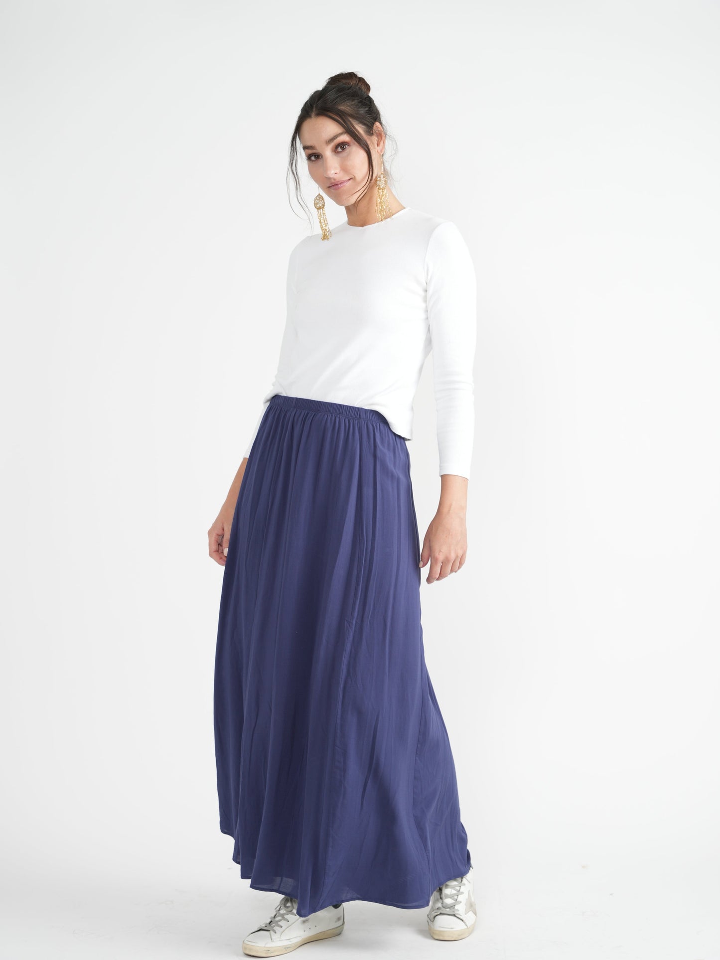Flare Midi Skirt