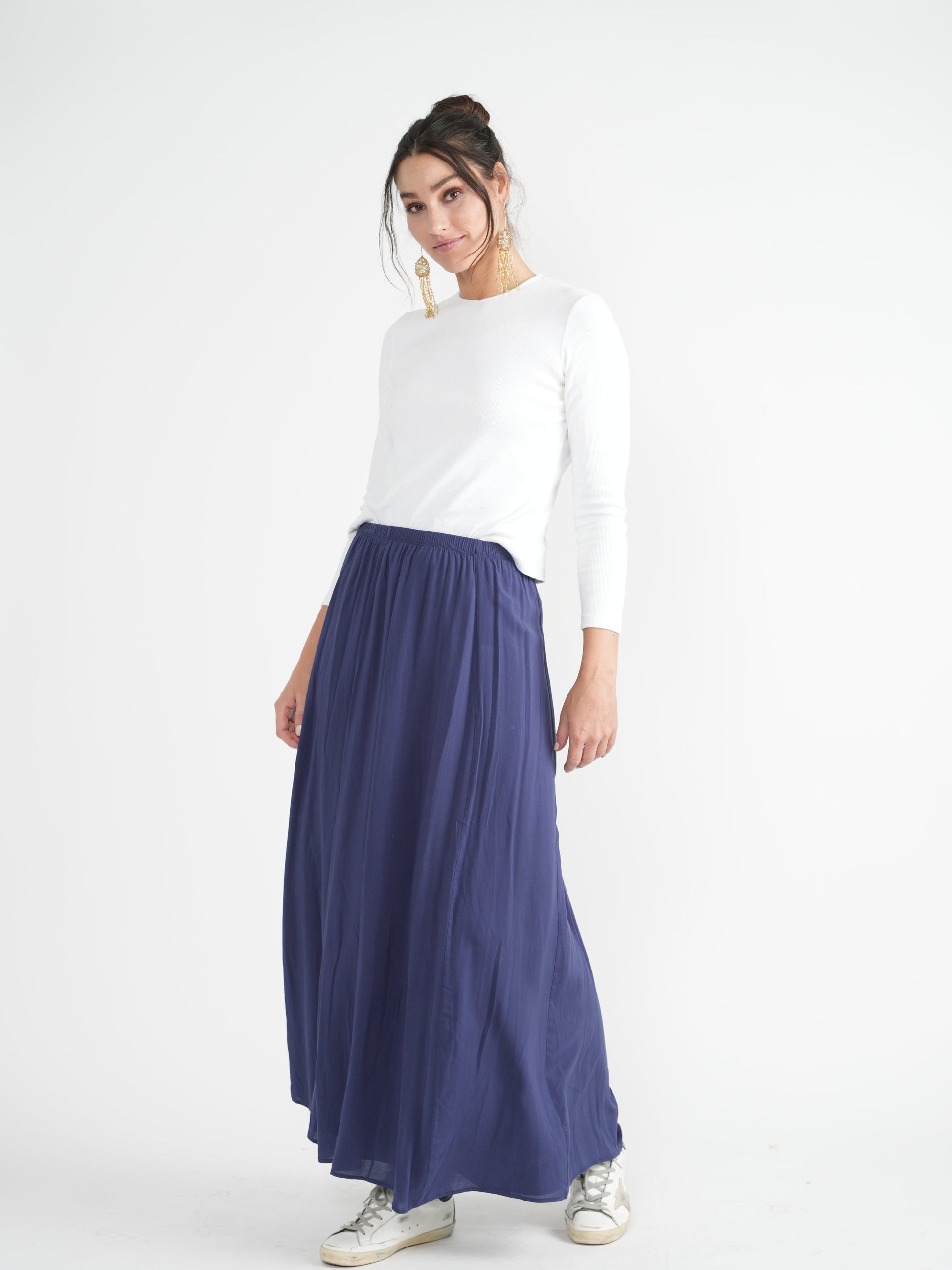 Flare Midi Skirt