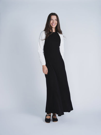 Knit Woven Maxi Dress