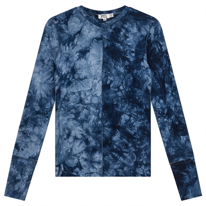Tie Dye V-Neck Top Denim
