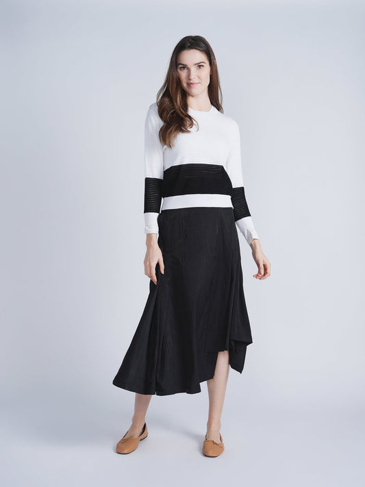 Woven Flare Wrap Skirt