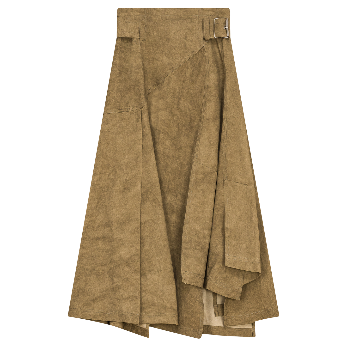 Skirt with Belt Buckle Stone