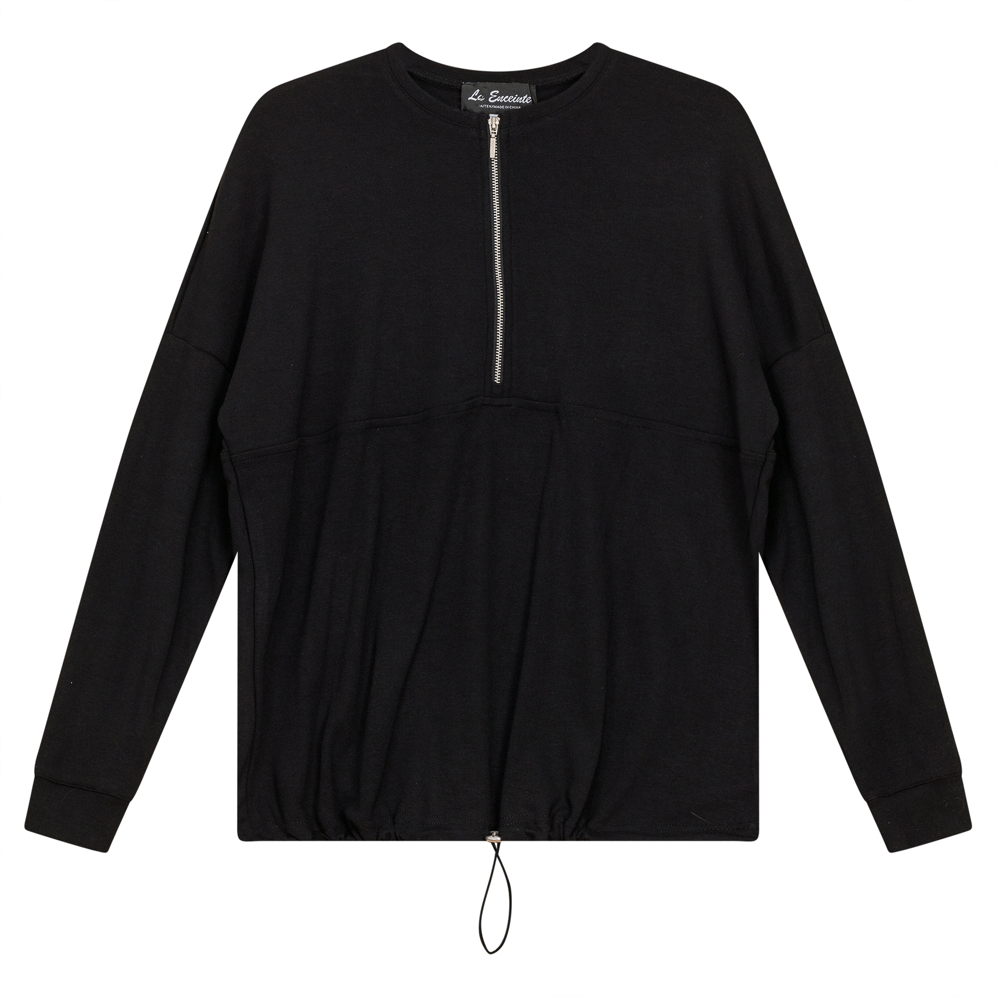Maternity Henley Bungee Sweatshirt