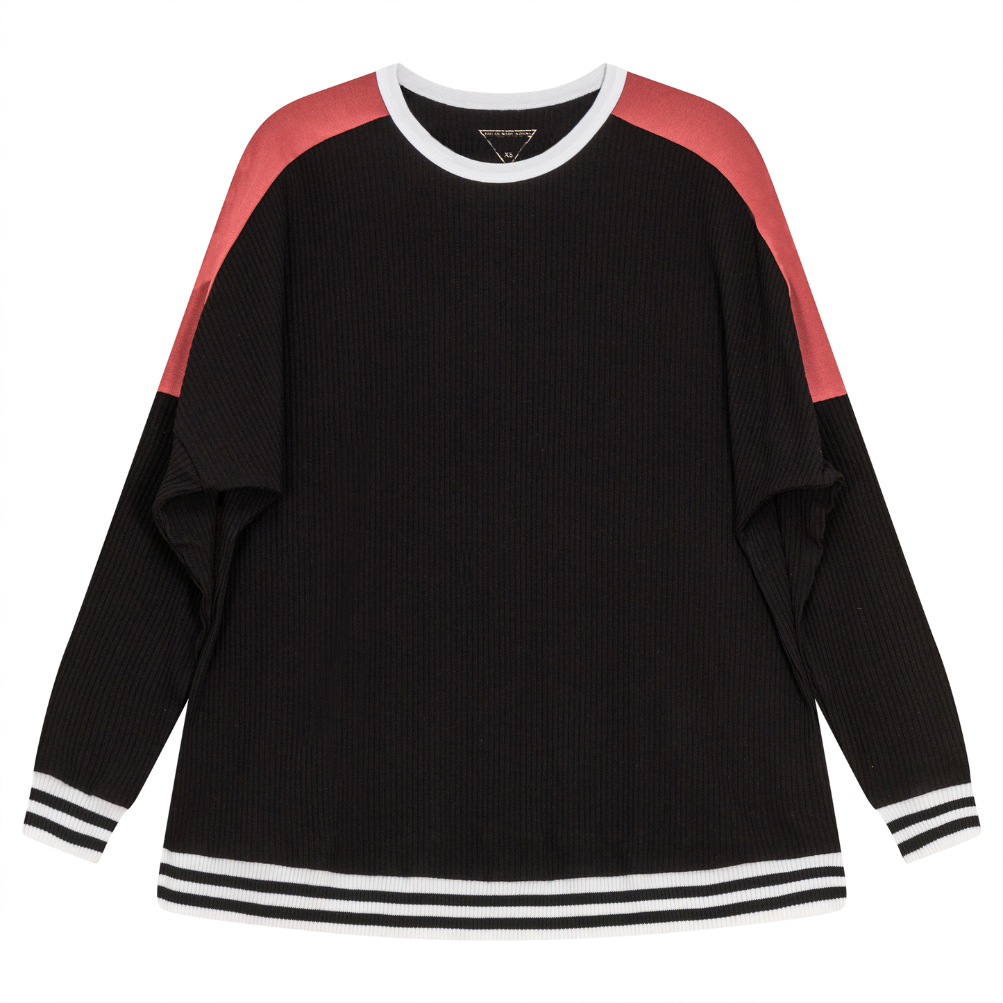 Maternity Dolman Combo Top Black