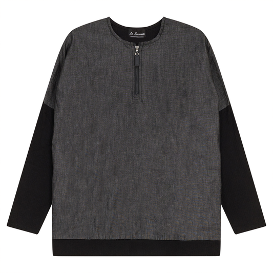 Maternity Denim Combo Top