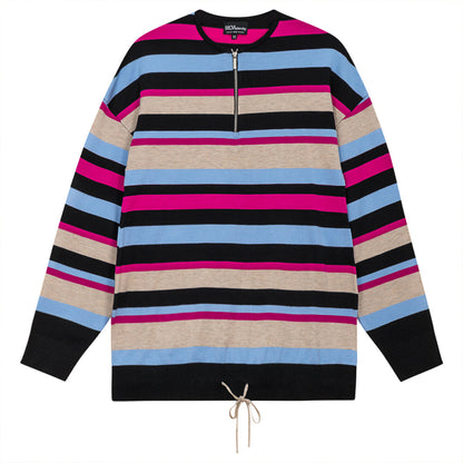 Maternity Stripped Bungee Sweater