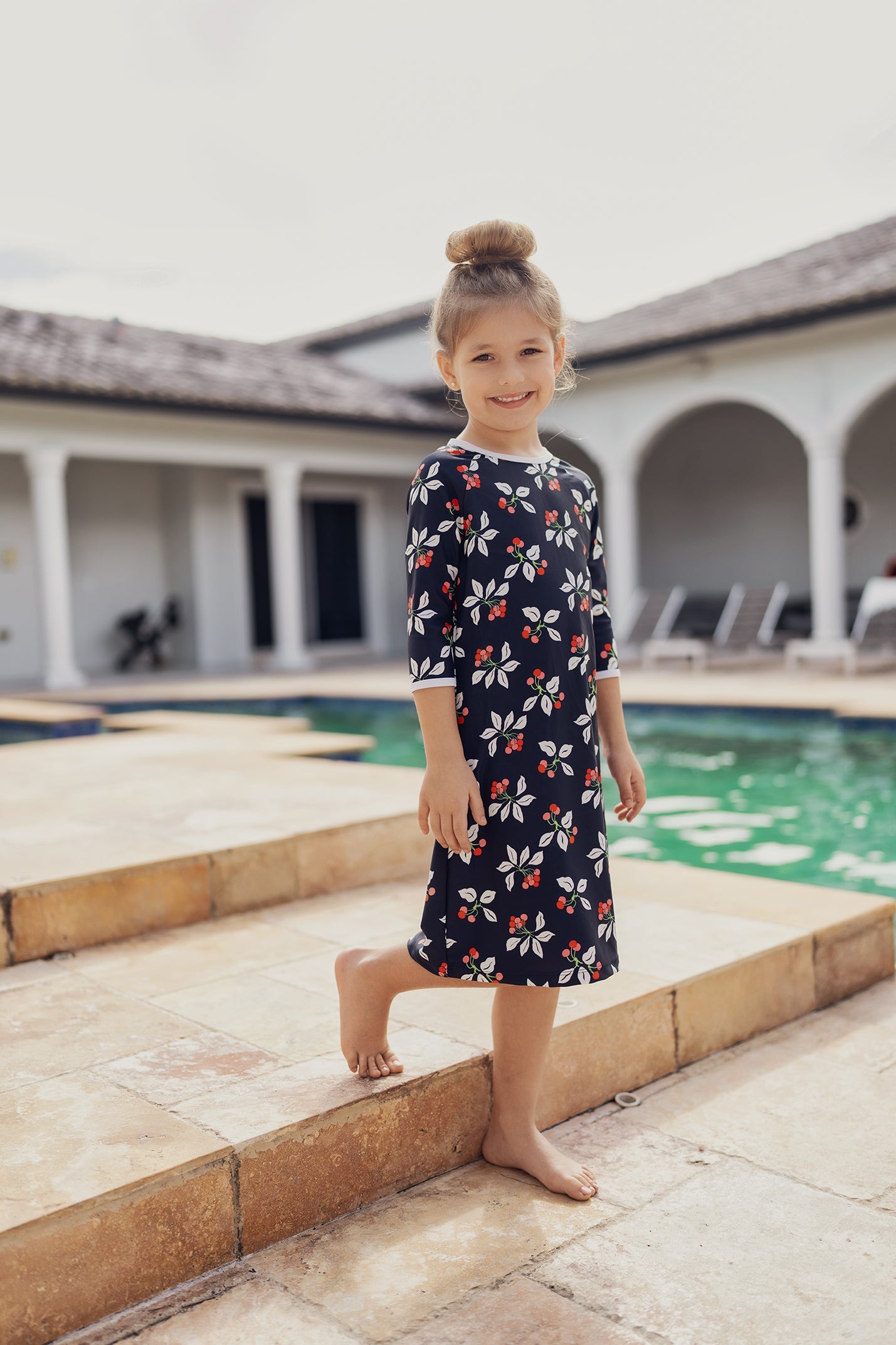 Cherry Print Swim Dress