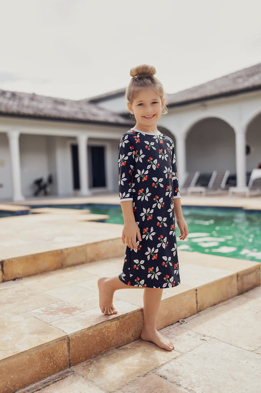 Cherry Print Swim Dress