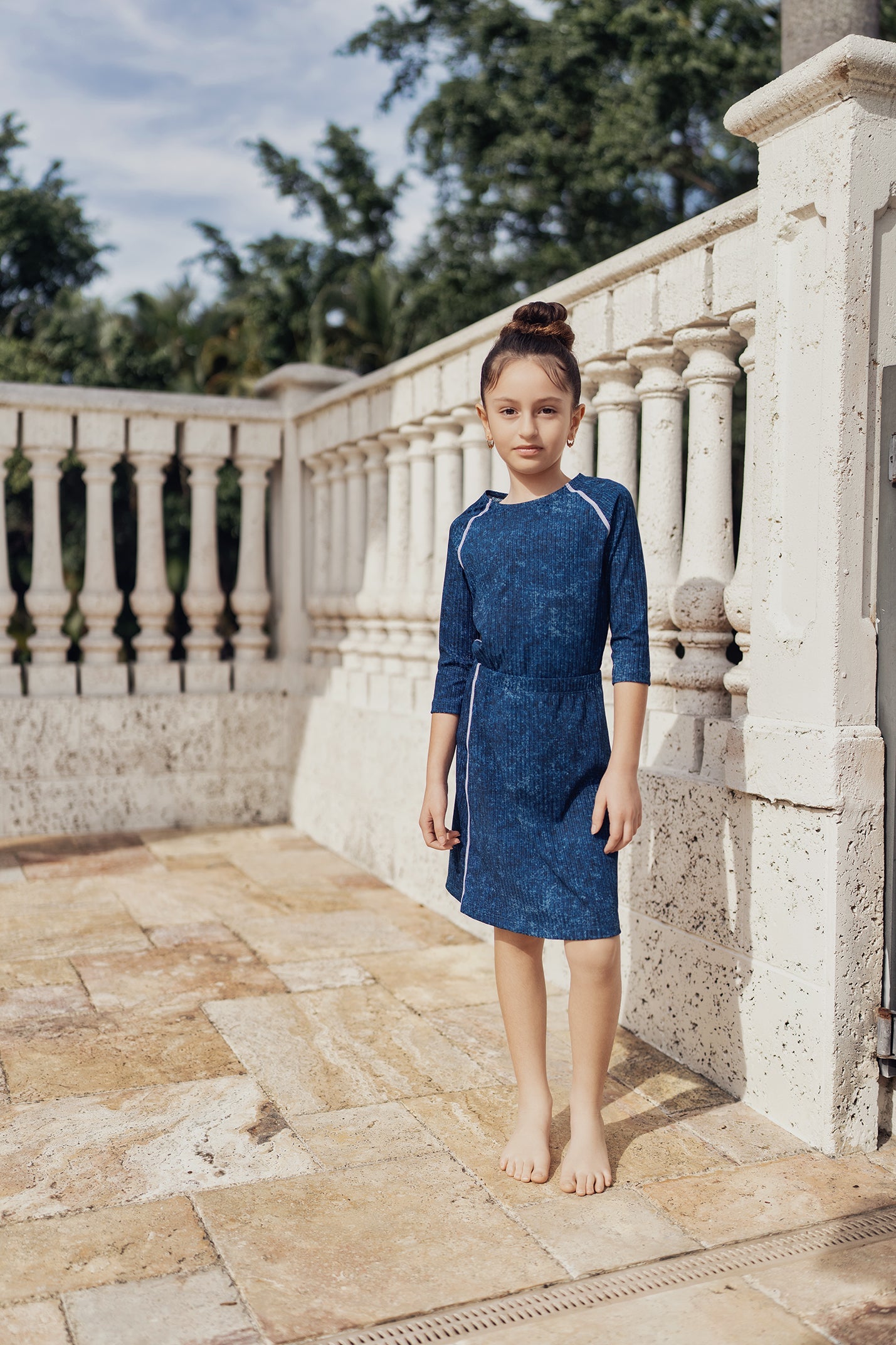 Distressed Rib 2Pc Swim Set