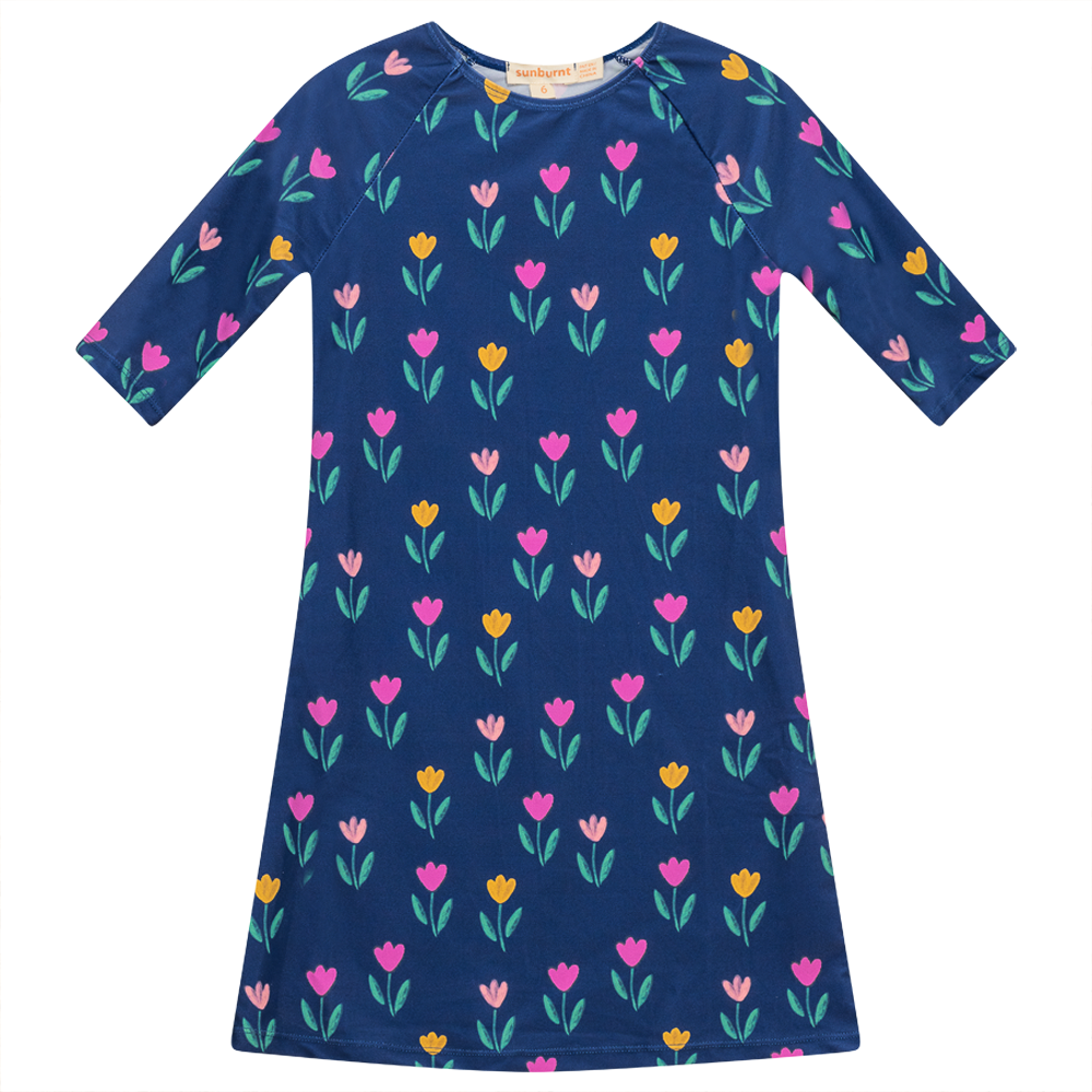 Flower Print Swim Dress