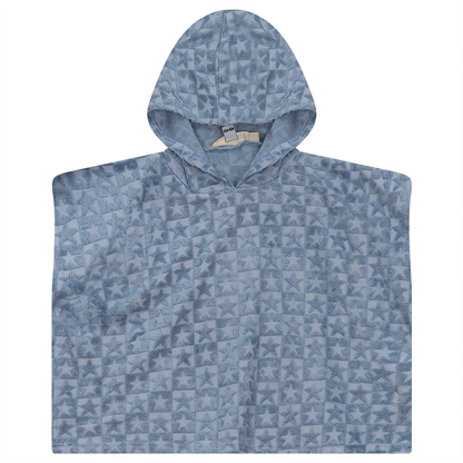 Checkered Floral Star Terry Towel Denim