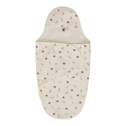 Printed Wrap Terry Towel Beige Cream One Size