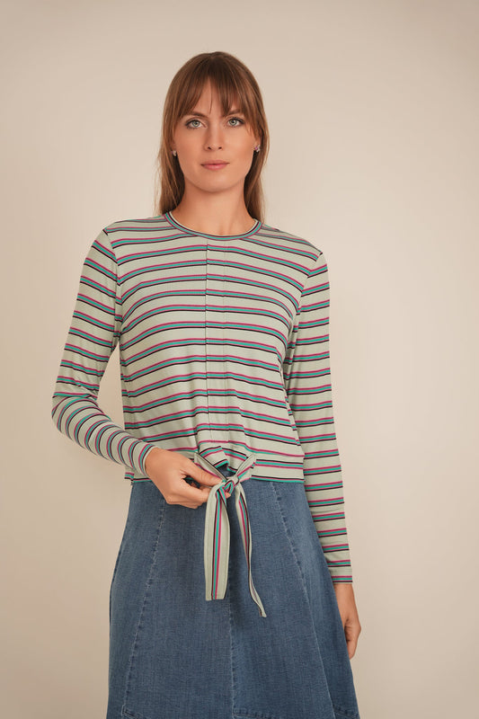 Striped Tie tee