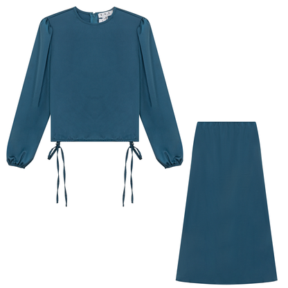 Maxi Satin Set Everglade