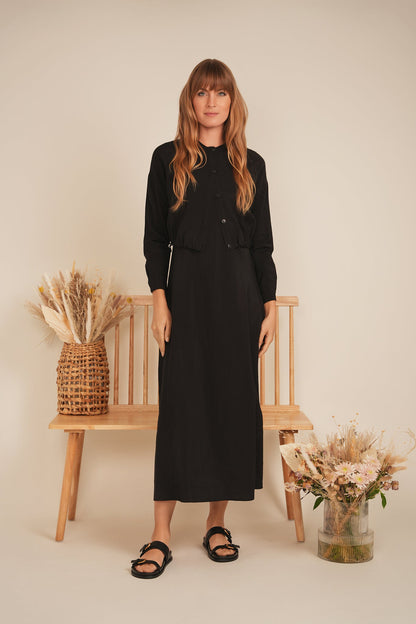 Tencel Cropped Bungee Blouse