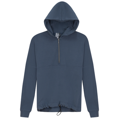 Hooded Bungee Sweatshirt Dark Denim