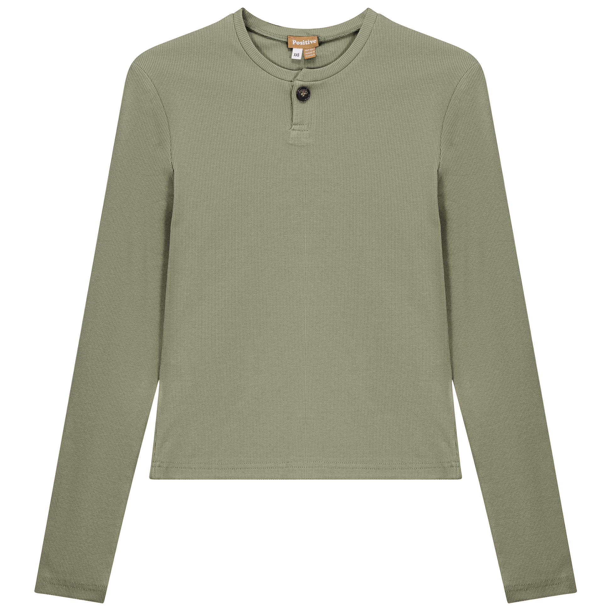 Short Henley Tee Basil