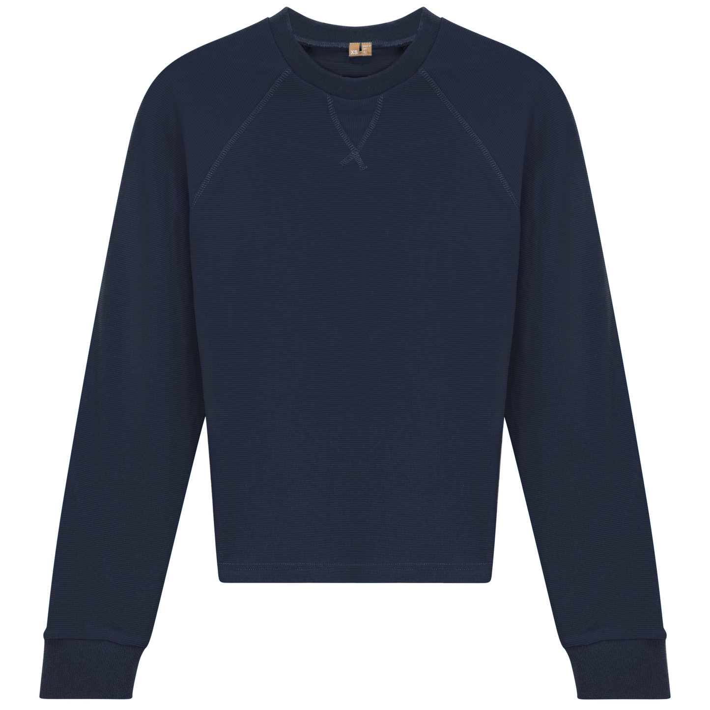 Raglan Sleeves Ribbed Tee Dark Navy