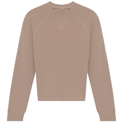 Raglan Sleeves Ribbed Tee Sand