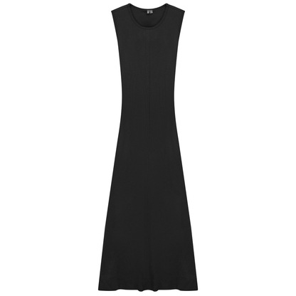 Ribbed Maxi Jumper Black
