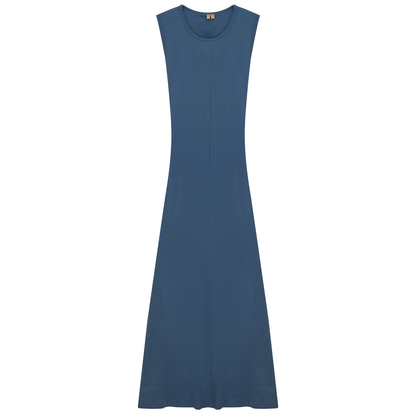 Ribbed Maxi Jumper Chambray