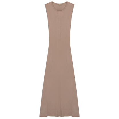 Ribbed Maxi Jumper Sand