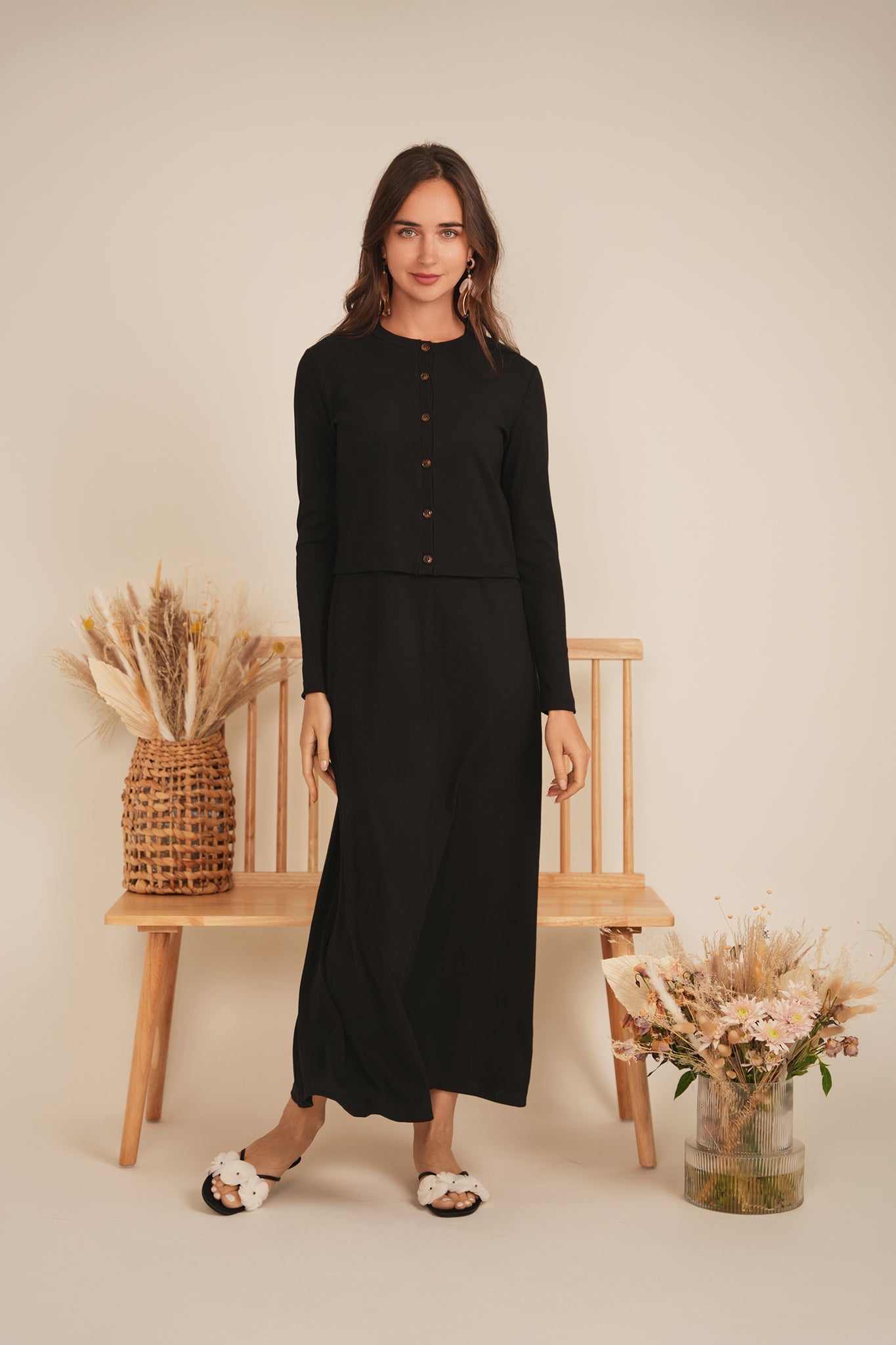 Ribbed Cropped Cardigan