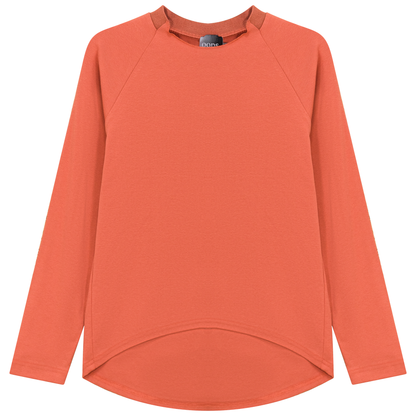 Pleat Back Tee Bisque