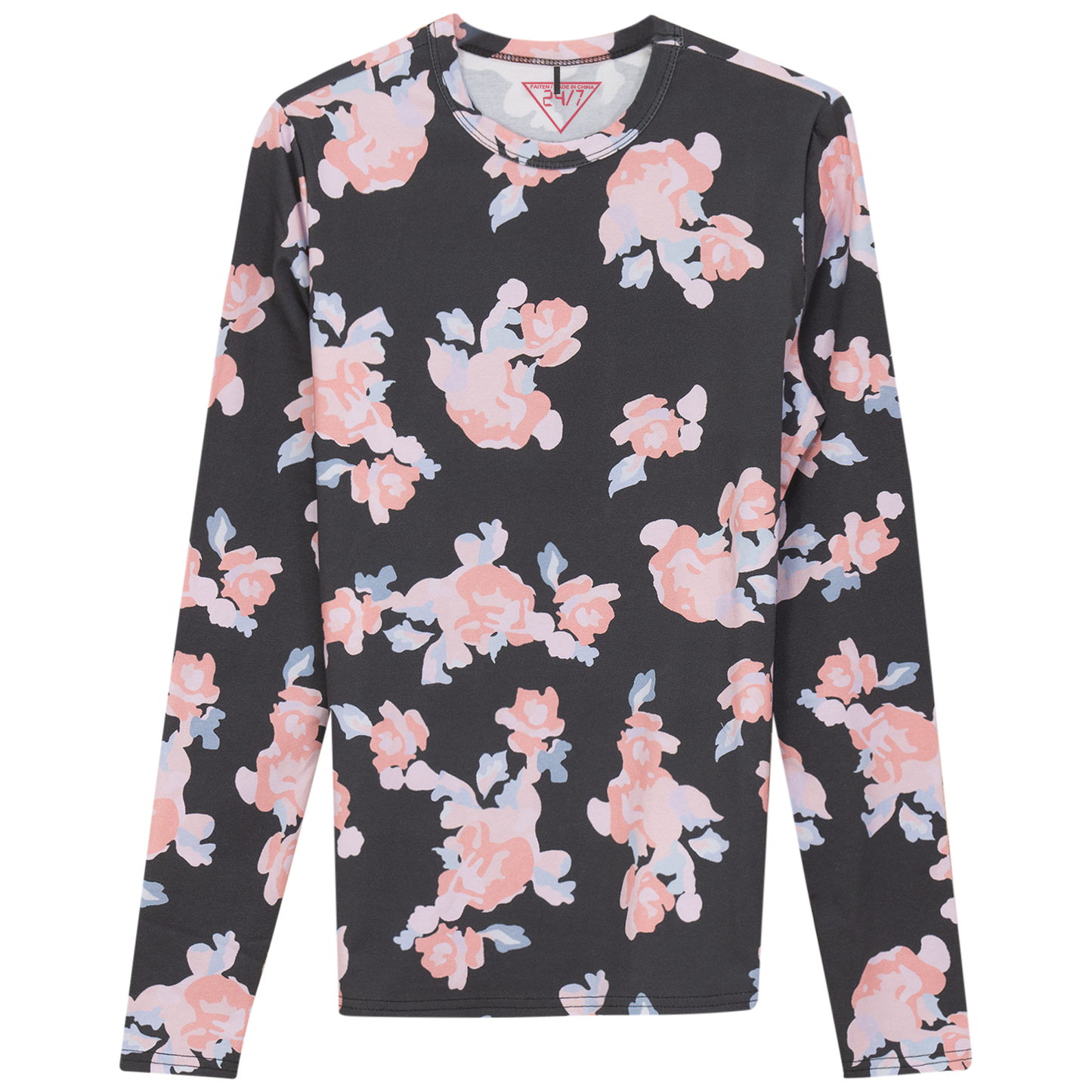 Cotton Printed Tee Black