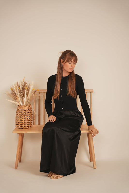 Cropped Knit Cardigan